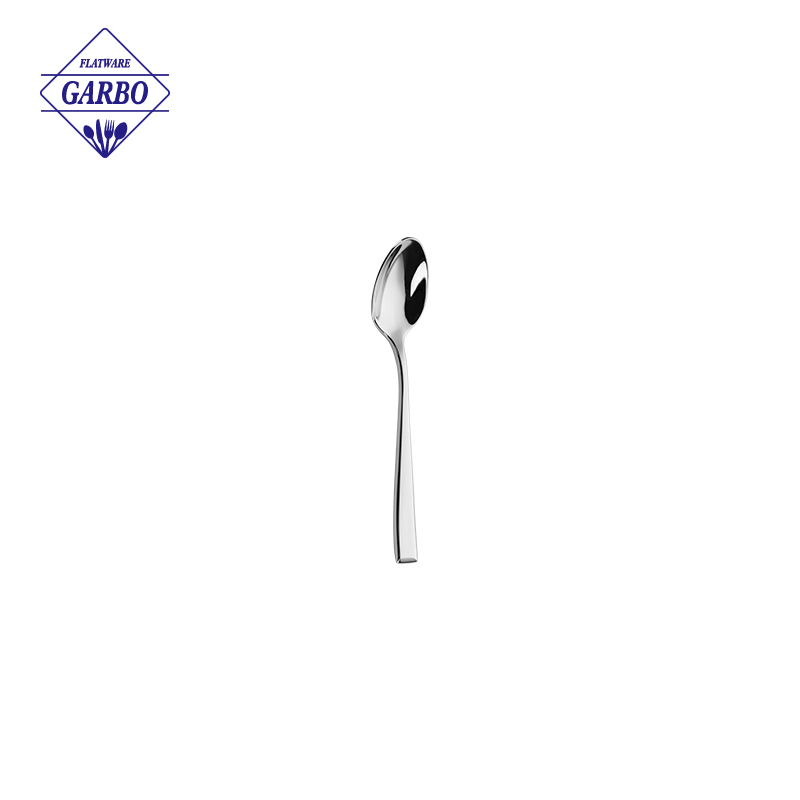 Stainless Steel Ice Spoon, Square Flat Head Dessert & Serving Spoon for Ice Cream, Yogurt & Buffet