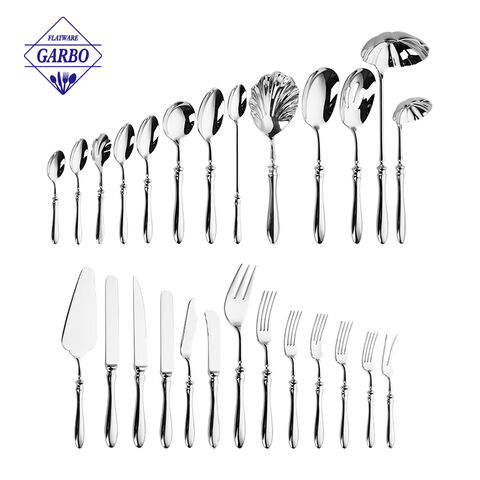 Elegant 304 Stainless Steel Cutlery Set with 26 Complete Models