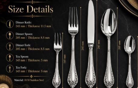Premium 18/10 Stainless Steel Vintage Cutlery Set – Low MOQ for Global High-End Markets Premium 18/10 Stainless Steel Vintage Cutlery Set – Low MOQ for Global High-End Markets