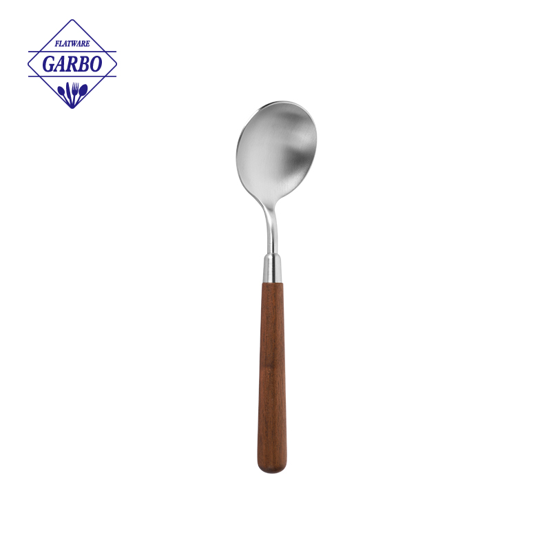 High Quality Stainless Steel Dinner Knife with Wooden Handle