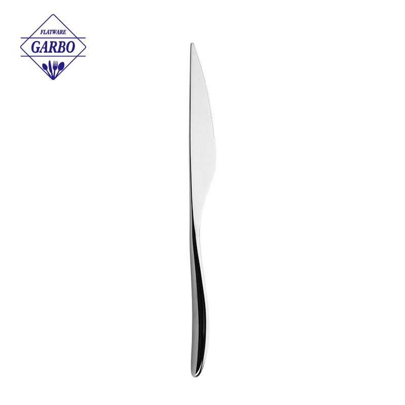 China factory Glossy Forge Stainless Steel 304 Steak Knife Western style Heavy weight Dishwasher Safe manufacturers in India