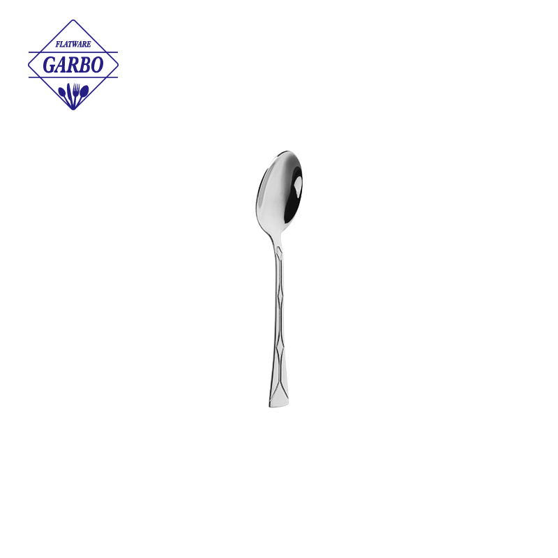 Hot-selling Wholesale Stainless Steel Tea Spoons with Simple Curved Texture Design Suitable for Different Markets manufacturing companies in India