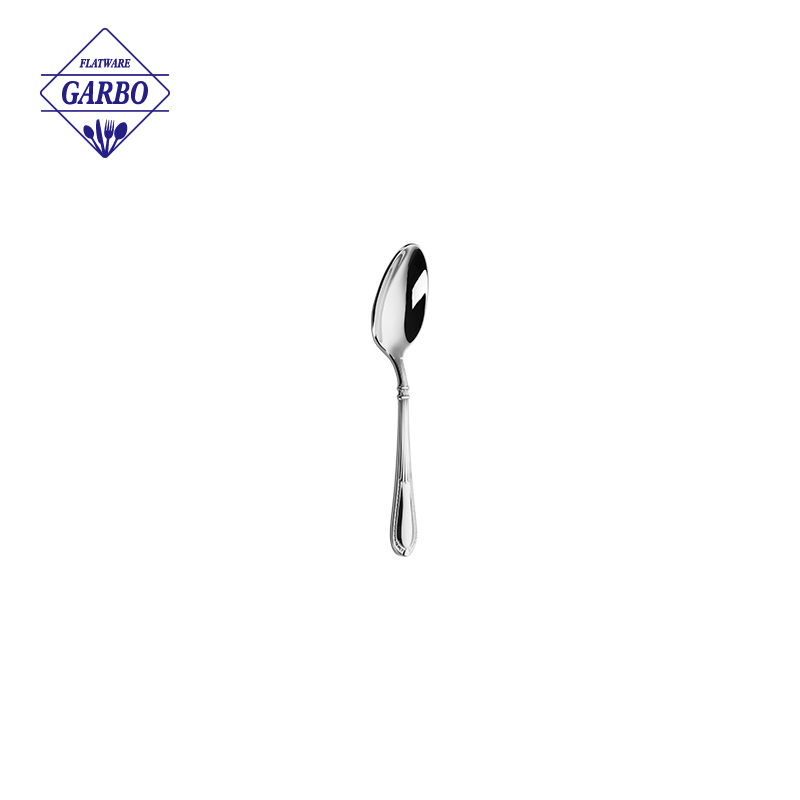 Modern Stainless Steel Dinner Spoon with Elegant Handle Design Wholesale Supply for OEM and ODM