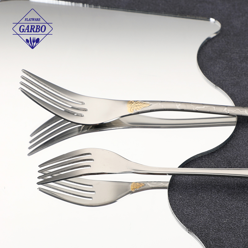 24Pcs Stainless Steel Flatware Set Vertical Strip Gold Handle Silverware with Stand for Wedding Hotel Home Dining