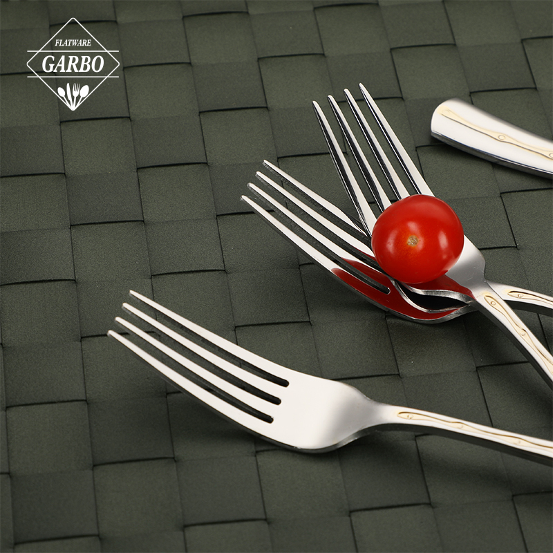 Factory Hot Sale Elegant Stainless Steel Cutlery Set with Gold Plating