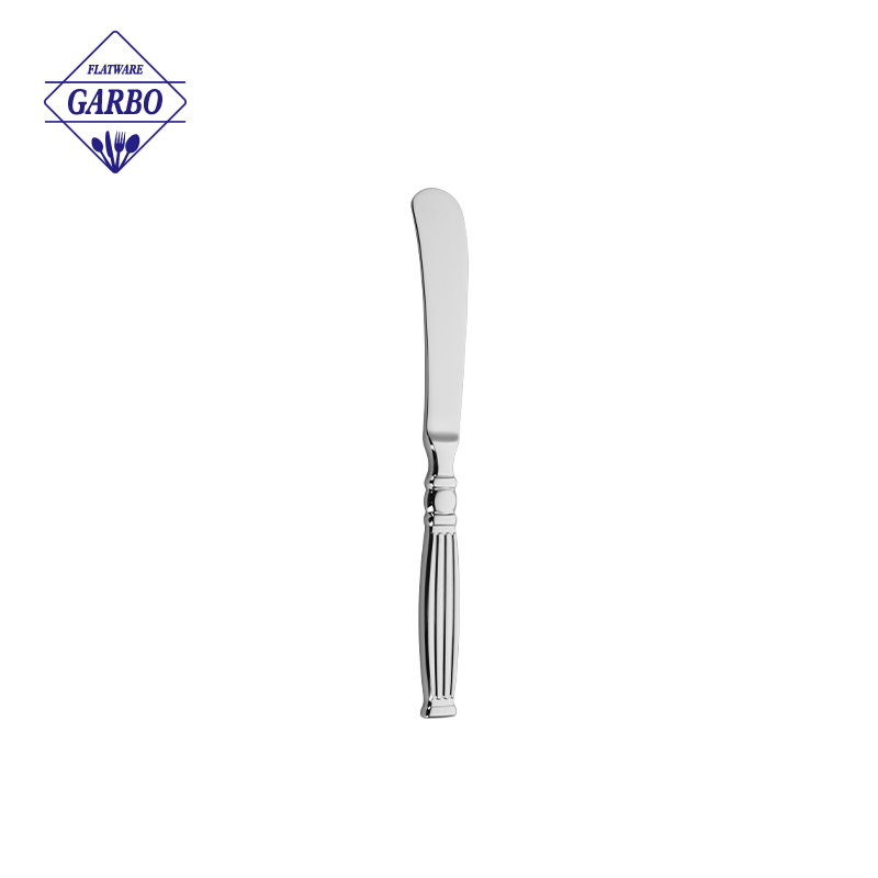 Luxury Roman Column Handle Stainless Steel Flatware Set Mirror Polish Vintage Cutlery Knife Fork Spoon Silverware for Hotel Restaurant Wedding Gift