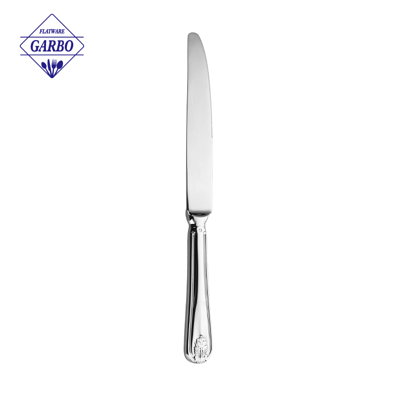 Classic Royal Wheat Emboss Stainless Steel Silverware Heavy Weight Mirror Polished Western Flatware Multi-size Utensils for Banquet Catering Home Wedding Gift Box Set