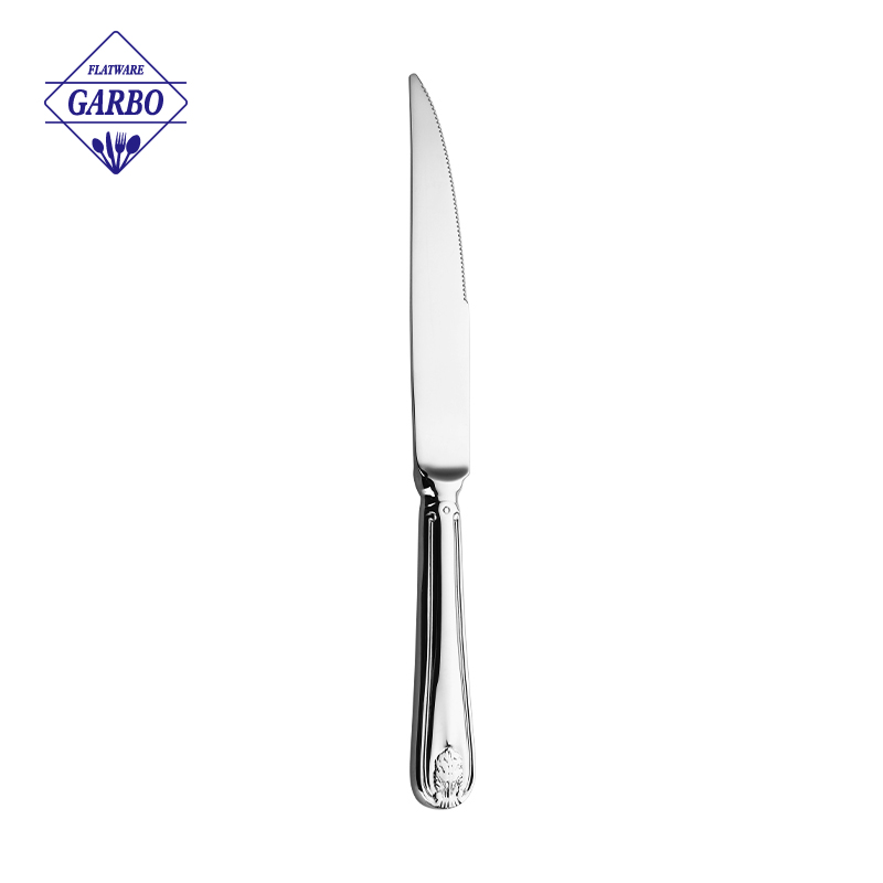 Classic Royal Wheat Emboss Stainless Steel Silverware Heavy Weight Mirror Polished Western Flatware Multi-size Utensils for Banquet Catering Home Wedding Gift Box Set