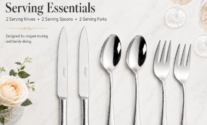 Jieyang Factory 304 Stainless Steel Hammered Cutlery Set Hot-Selling in Europe Korea South America Jieyang Factory 304 Stainless Steel Hammered Cutlery Set Hot-Selling in Europe Korea South America
