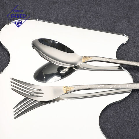 Elegant Royal Style Stainless Steel Cutlery Set for Wholesale B2B Supply