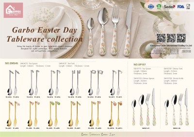 Jieyang Factory Easter Flatware Designed for Gifting, Dining & Retail