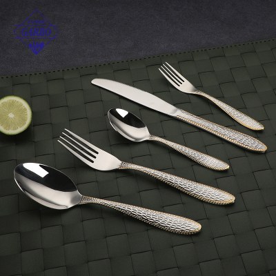 Premium Stainless Steel Cutlery Set with Unique Texture B2B Factory Direct Supply