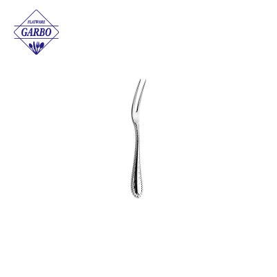 304 Stainless Steel Fruit Fork with Beaded Handle Jieyang Flatware Manufacturer manufacturers in Turkey