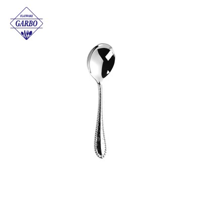Stainless Steel Spoon Manufacturer Factory Vintage Beaded Handle Cutlery Wholesale OEM Supplier