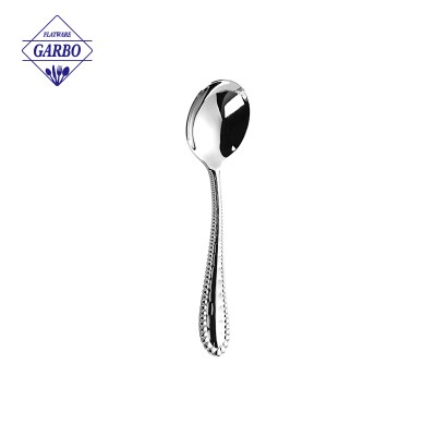 Stainless Steel Spoon Manufacturer Factory Vintage Beaded Handle Cutlery Wholesale OEM Supplier