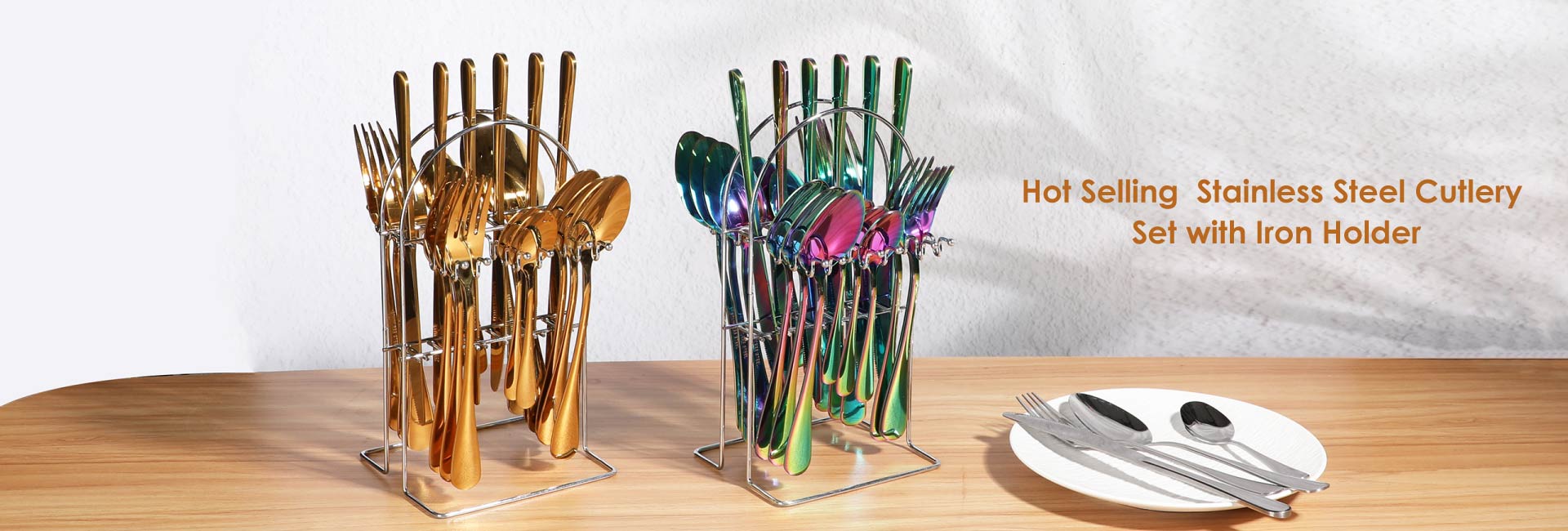 Gold&Colored Flatware made by Garbo
